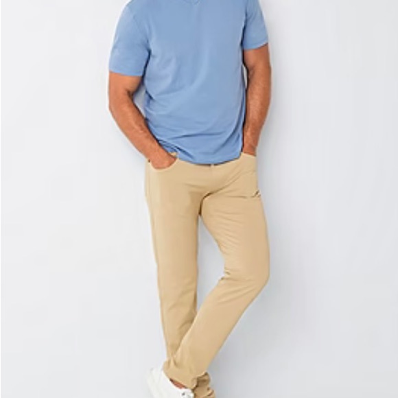 STYLUS Pants Mens Stylus 5 Pocket Mens Slim Fit Flat Front Pant Khaki Size 32x32 Poshmark